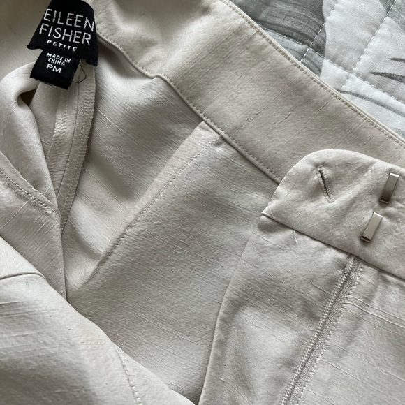 Silk pants in petite by Eileen Fisher. Perfect for summer! - Picture 3 of 4